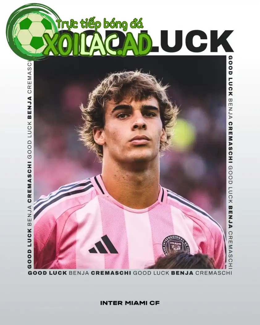 Benjamin Cremaschi chia tay Inter Miami để đến Parma (Ảnh: Trang chủ CLB). Benjamin Cremaschi chia tay Inter Miami để đến Parma (Ảnh: Trang chủ CLB).